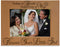 KATE POSH Natural Wood Picture Frame - Engraved (5x7-Horizontal) - Mother of The Bride Gifts, Father of The Bride Gifts...