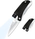 Led Mini Flashlight 6-in-1 Utility Folding Pocket Knife with Bottle Opener Glass Breaker Buckle Whistling Multi-Function Emergency Tool for Hiking...