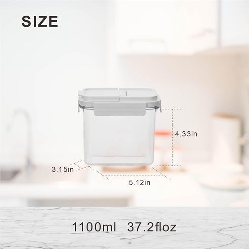 Airtight Food Storage Containers, Multipurpose, Easy to Clean and Organize, Strong Seal...