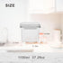Airtight Food Storage Containers, Multipurpose, Easy to Clean and Organize, Strong Seal...