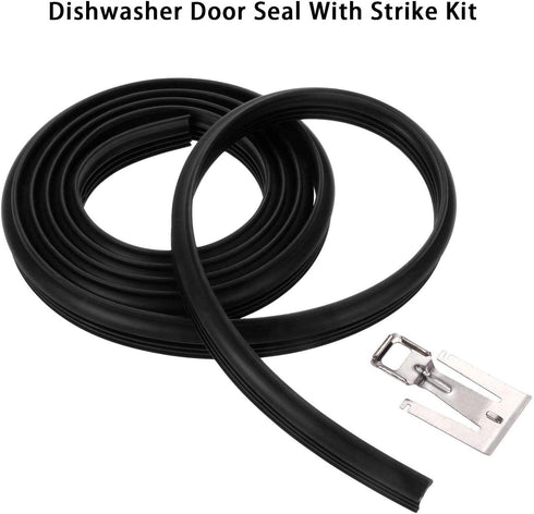 W10542314 Dishwasher Door Seal Gasket Strike Compatible with Whirlpool Amana Crosley Estate Kenmore Replaces AP5650274 PS5136129 2409202 8268888 W10300589 W10284090 W10350162