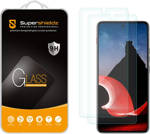 Supershieldz (2 Pack) Designed for Lenovo ThinkPhone by Motorola Tempered Glass Screen Protector, Anti Scratch, Bubble Free...