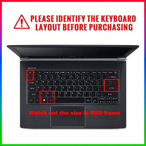 Silicone Keyboard Cover for Acer 2020-18 Flagship Swift 3 14",Swift 3 SF314-52/53/54/55/56/57,Aspire S 13 S5-371 S5-371T 13.3",Swift 5 14" SF514,S...