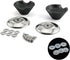 2Set Lid Knob Handle Kit Universal Replacement Kitchen Cookware Pot Pan Lid Cover Knob Handle With M5 Screw, Rubber Gasket And Stainless Steel Was...