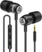 Ludos Clamor Wired Earbuds in-Ear Headphones, 5 Years Warranty, Earphones with Microphone, Noise Isolating Ear Buds for School, Kids, Women, Small...