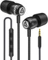Ludos Clamor Wired Earbuds in-Ear Headphones, 5 Years Warranty, Earphones with Microphone, Noise Isolating Ear Buds for School, Kids, Women, Small...