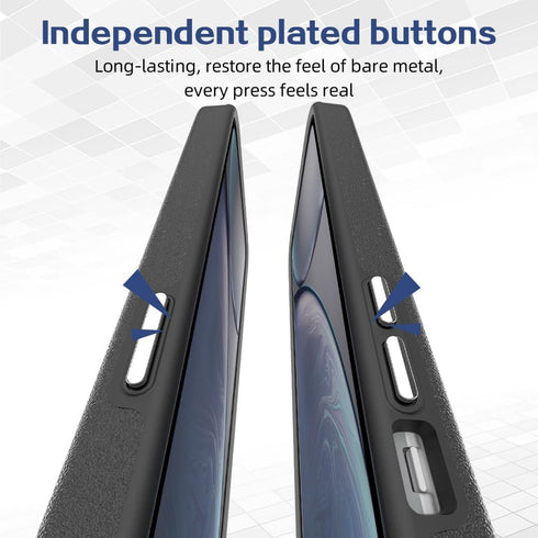 for iPhone XR Case 6.1 inch, 14ft Drop Tested, Shockproof Protection Dual Layer Case for iPhone XR, Black...