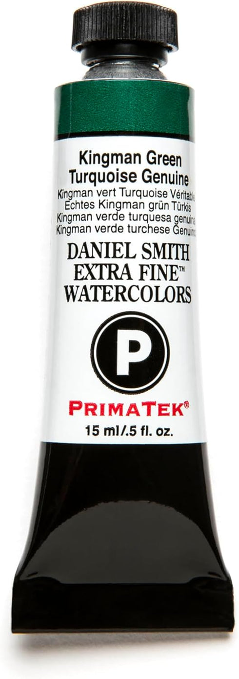 DANIEL SMITH Extra Fine Watercolor 15ml Paint Tube, Kingman Green Turquoise Genuine, 0.5 Fl Oz (Pack of 1)...