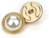 10pcs Round Pearl Buttons with Shank for Sewing Gold Button Crafts for Clothes Shirts Suits Coats Sweaters Wedding Dress Clothing Decorations (Flo...