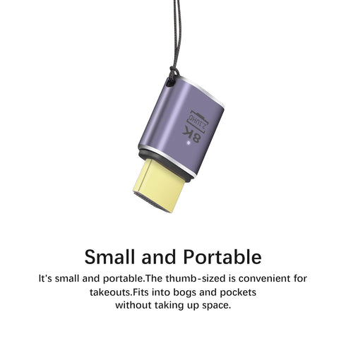 PNGKNYOCN 8K HDMI Adapter, 48Gbps HDMI 2.1 Male to Female Extender Support 8K@60Hz, 4K@120Hz, HDR, eARC for HDTV,Laptop,Monitor,Projector?2-Pack?...