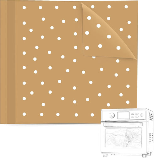 BYKITCHEN Air Fryer Oven Liners, 11x12 Inches, Nonstick Unbleached Rectangular Airfryer Parchment Paper for Ninja Foodi Air Fryer Toaster Ovens, X...