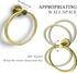 Gold Towel Ring?Hand Towel Holder for Bathroom Wall Mounted?Bathroom Towel Holder,Bathroom Towel-Racks,Bathroom Hardware Simple Round Towel Hanger...