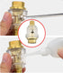 CHENJIN 2PCS Mini Automatic Grease Filler 1/4 NPT Air Compressor Oil Lubricator Iron Plated Copper Pneumatic Tools Internal Parts with Screws...