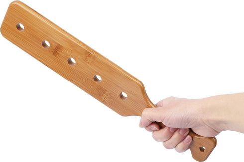 BATTIFE 14 inch Bamboo Paddle Lightweight Durability Smooth Paddle with Airflow Holes Unfinished Wooden Paddle...