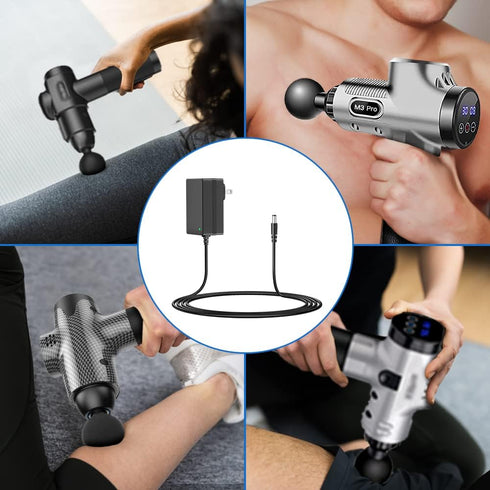 Charger for Massage Gun Opove G3 Pro, Opove M3 Pro, TaoTronics TT-PCA003, TOLOCO, Hyperice Hypervolt, 24V or 25.2V Replacement Muscle Blaster Powe...
