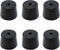 PENCK 6pcs Rubber Stopper with Hole 27mm to 34mm Tapered Plug Black Test Tubes Bungs Stoppers for Lab Home Use...