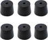 PENCK 6pcs Rubber Stopper with Hole 27mm to 34mm Tapered Plug Black Test Tubes Bungs Stoppers for Lab Home Use...