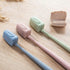 Multicolor Mini Toothbrush Head Covers, 4 Pack, Straw Portable Tooth Brush Holders for Travel, Household, Bathroom...