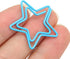 Star Paper Clips, 100pcs Blue Star Paper Clips Bookmarks Cute Paper Clips Small Paperclips for Office School Paper Files Organizing...