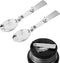 Replacement Foldable Spoon and Fork Set Compatible with Thermos Funtainer 16oz Food Jar, Stainless Steel Spoon Salad Spork Portable Outdoors, Dish...
