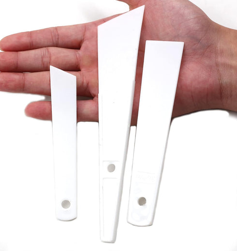 Chiloskit 3 Pcs Plastic Glue Smear Sticks Applicator Glue Spreaders Handmade DIY Leather Craft Tool...