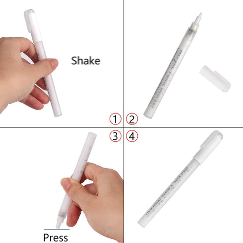 White Paint Pens, Acrylic Marker, White Acrylic Paint Pens, Waterproof for Rock Glass,Wood,Ceramic,Fabric,Metal,Canvas,Easter Eggs pumpkin Kit,Dra...
