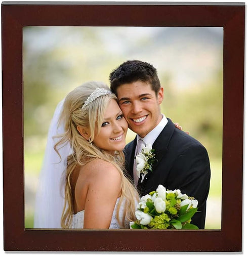 Lawrence Frames Walnut Wood Picture Frame, Gallery Collection, 5 by 5-Inch...