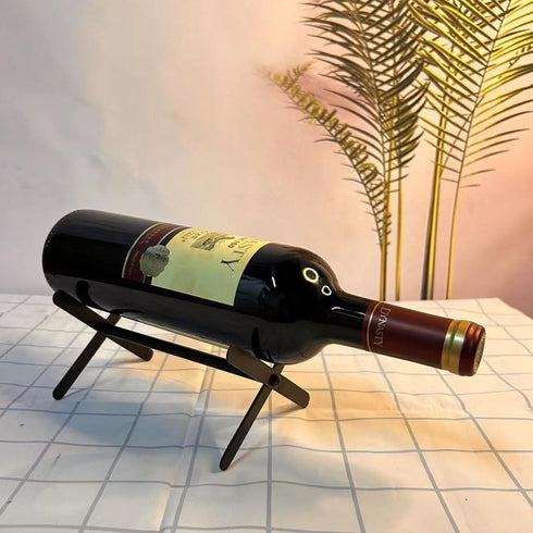 kaileyouxiangongsi Wine Bottle Holder- Countertop Wine Rack - Wine Holder for Wine Storage - Metal Wine Rack - Wine Racks Countertop - Small Wine ...