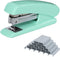 Stapler office stapler 2000 staples fashion simple portable for students teachers school office stationery set gift (Green)...