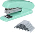 Stapler office stapler 2000 staples fashion simple portable for students teachers school office stationery set gift (Green)...