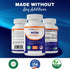 Vitamatic MSM 2000 mg with Vitamin C 75mg per Serving - 180 Veg Capsules - Vitamin C Aid in better absopriton of MSM (Methylsulfonylmethane) - Non...