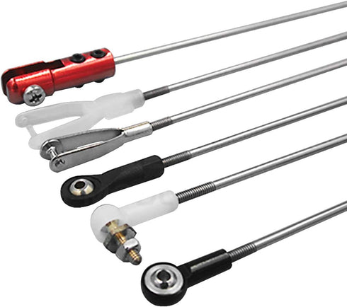 uxcell M3x150mm Pushrod Connector Stainless Steel Rod Linkage,for RC Boat,Car,Airplane,Helicopter,5pcs...