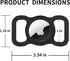 Dog Collar Airtag Holder,Silicone Airtag Dog Collar Holder Airtag Holder for Dog Collar,Dog Airtag Holder for Anti-Lost (Black&White)...