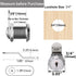 Cabinet Cam Locks Keyed Alike, 5/8'' Fits on 3/8'' Max Door Thickness, Secure File Drawer Mailbox RV Storage Replacement Set, Zinc Alloy (5/8 Inch...
