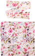 Receiving Blankets for Baby Girls Swaddle Blanket with Headband Set for 0-3 Month Cotton Knitted Newborn Swaddle Wrap Perfect Shower Gift (Pink Fl...