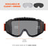 Ergodyne Skullerz MODI Protective OTG Safety Goggle, Indirect Venting, Anti Fog, Scratch Resistant...