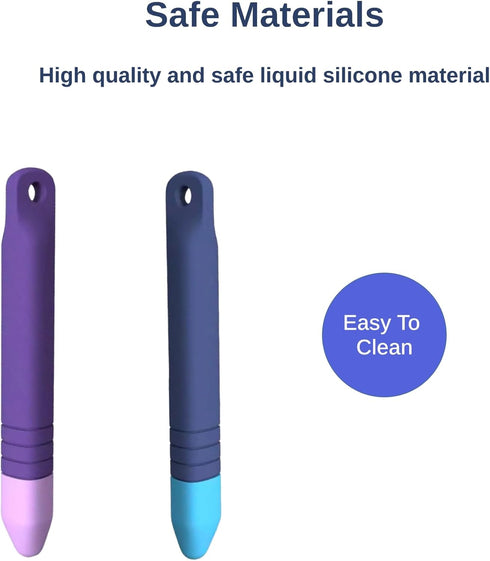 Stylus Pen for Kids(2Blues+2Cords), Universal Stylus Pens Compatible with Amazon Fire Tablet for Kids, Kindle, iPad/iPhone All Capacitive Touch Sc...