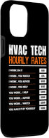 iPhone 12 Pro Max HVAC Tech Hourly Rate Funny HVAC Maintenance Technician Case...