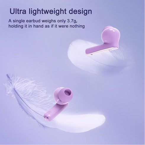 Wireless Earbuds, True Wireless Bluetooth 5.3 Earbuds with Charging Case, Stereo Bluetooth Headphones with Microphone for iPhone Android Smart Cel...