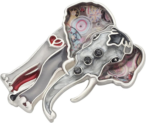 Metal Enamel Shiny Rhinestone Elephant Brooch Elegant Animals Pin Lapel Clothes Scarf Women Teens Jewelry Gift...