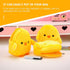 Unomor Zipper Wallet 6Pcs Lovely Small Yellow Chicken Coin Purses Chick Shape Change Purses Wallets...