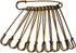 50 Pcs Safety Pins Heavy Duty Large Safety Pins Steel (Brown)...