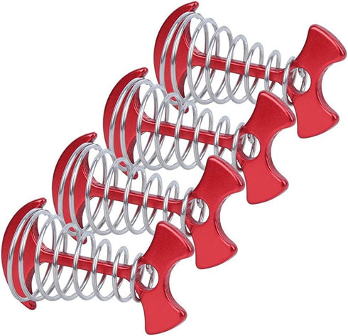 AKAOK 4 Pcs Fish Bone Tent Floor Nail Alloy Spring Buckle Deck Anchor Nail Adjustable Plywood Hook Accessories Outdoor Party Camping Wind Rope Hoo...