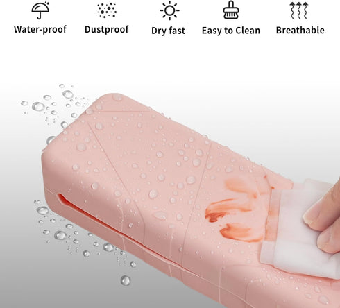 Makeup Brush Holder, Travel Makeup Brush Holder, Soft Silicone Makeup Brush Holder, Stylish Make Up Brushes Holder Organizer,Makeup Bags for Women...