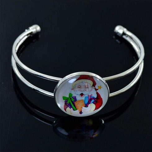 MIAO JIN 10 Pcs 25 mm Adjustable Round Cabochon Bezel Tray Blank Bangle for Crafting DIY Bracelets Making(Silver)...