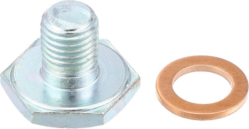 X AUTOHAUX M10x1.25 Steel Engine Oil Drain Plug Screw with Seal Ring for Mazda for Ford Focus Silver Tone...
