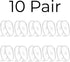 GMS Optical 11mm Short length/6mm Med wide- Silicone Tear drop screw in Eyeglass Repair Kit with Screws and driver, Eyeglass Nose Pads for small f...