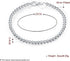 Sterling Silver 4MM Bead Ball Strand Bracelet- Handmade Ball Bracelet, Silver Beads Bracelet for Mens Women...