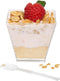 Ilyapa 2oz Plastic Dessert Cups - 50 Pack Mini Dessert Cups with Spoons - Clear Reusable Small Appetizer Cup for Cheesecake Shooters, Chocolate Mo...