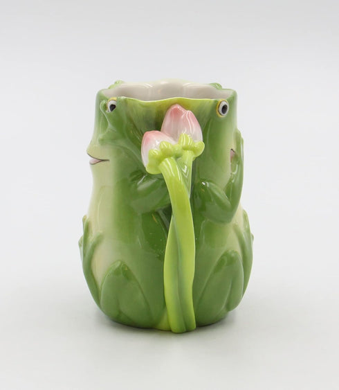 4-1/8-Inch Fairy Frog Porcelain Mug...